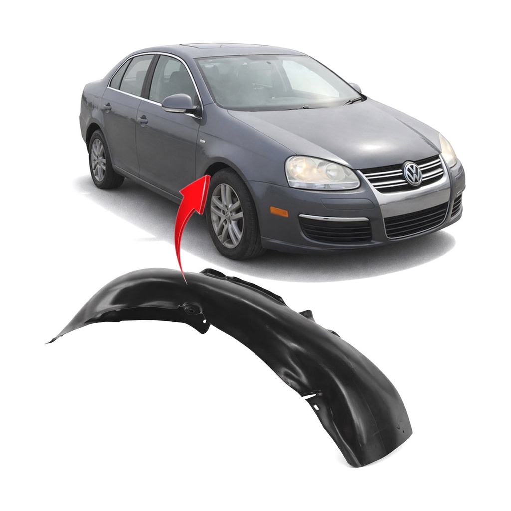 Front Right Passenger Side Fender Liner for Volkswagen Golf 2005-2014 VW1251109