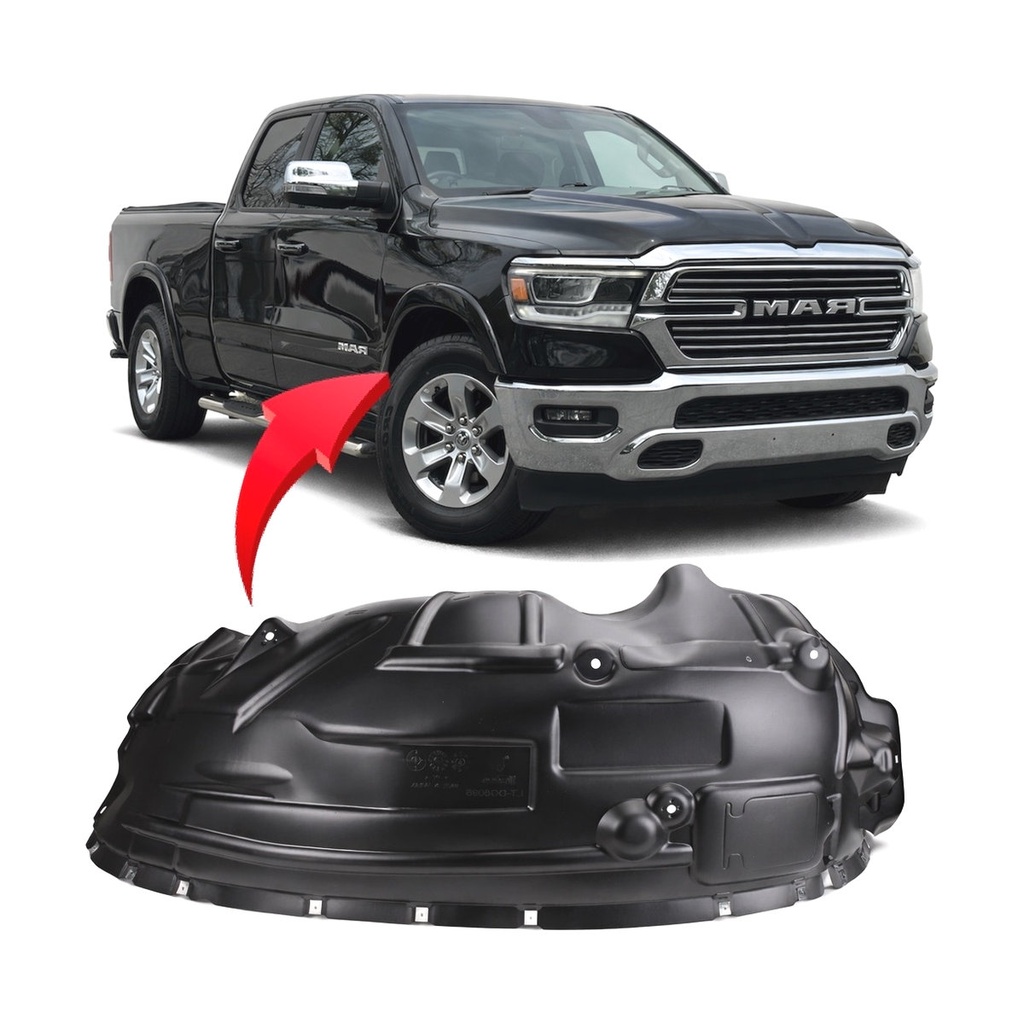 Front Right Passenger Side Fender Liner for Ram 1500 2019-2024 CH1249203