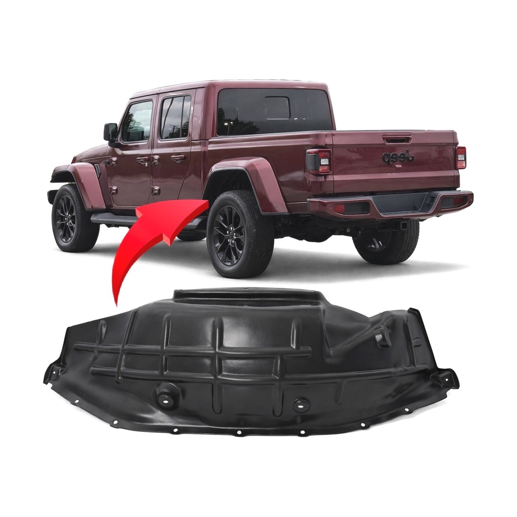 Rear Right Passenger Side Fender Liner for Jeep Gladiator 2020-2024 CH1763109