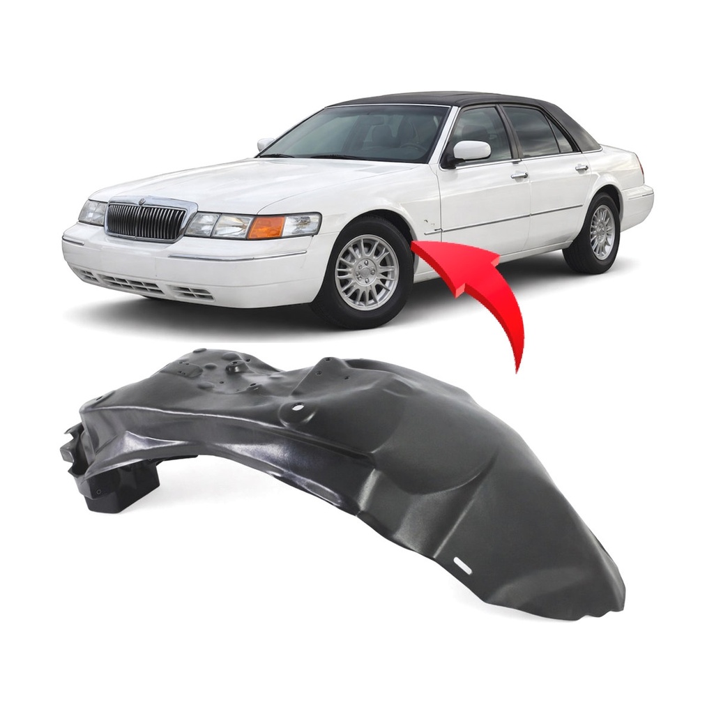 Front Left Driver Side Fender Liner for Ford Crown Victoria 1995-2002 FO1246110