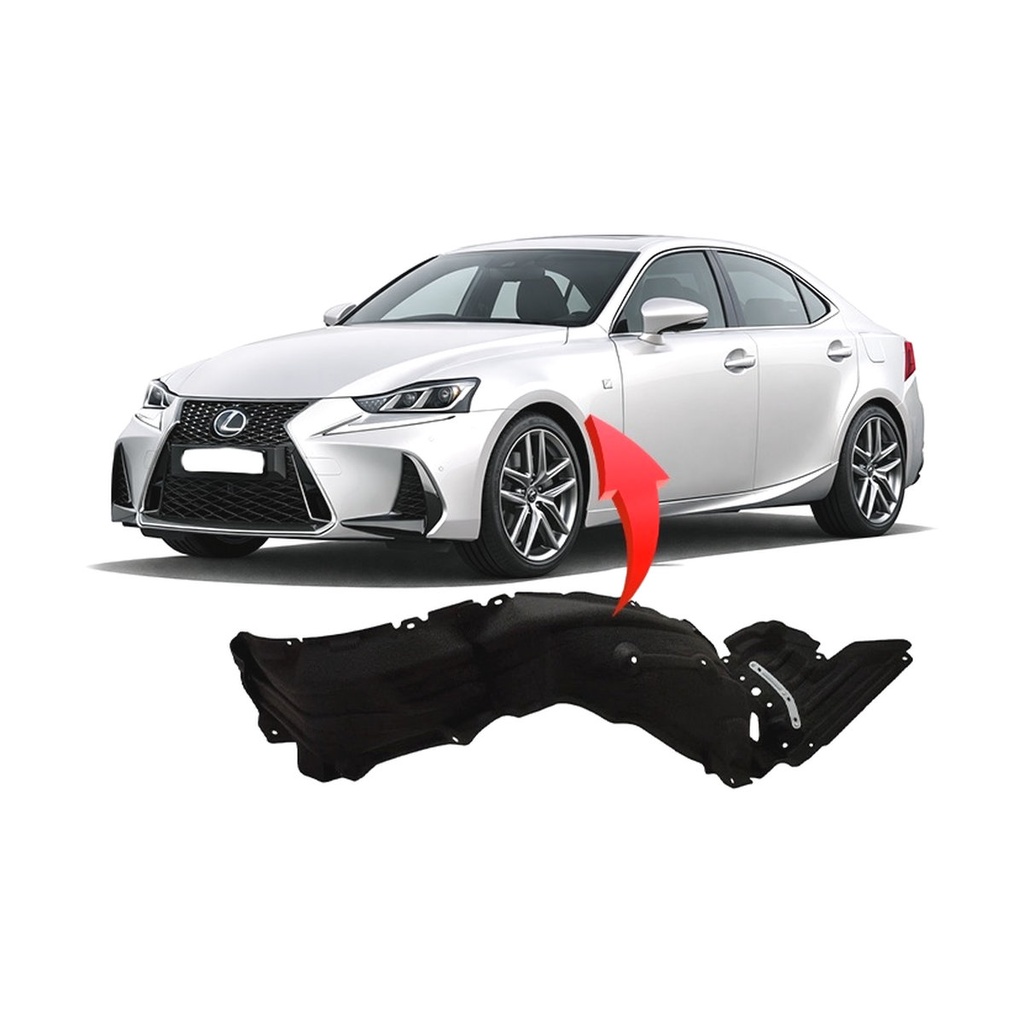 Front Left Driver Side Fender Liner for Lexus IS300 2017-2020 LX1248142