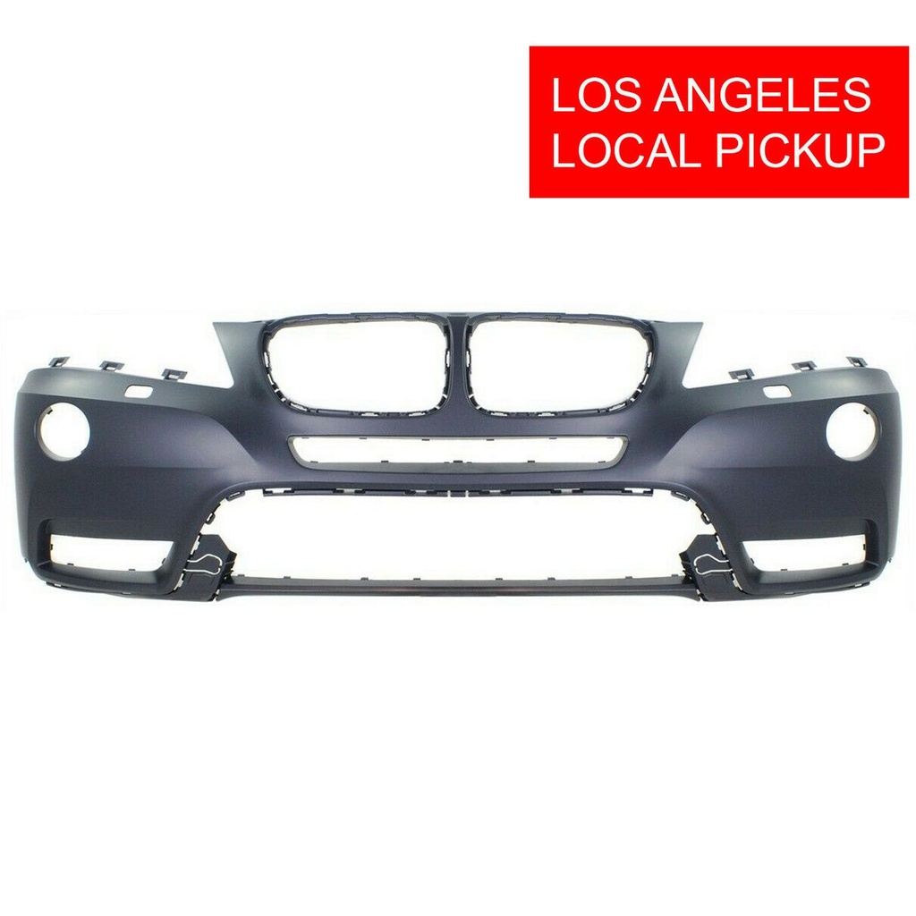 Front Bumper Cover For 2011-2014 BMW X3 w/ headlight washer/fog lamp hole xDrive