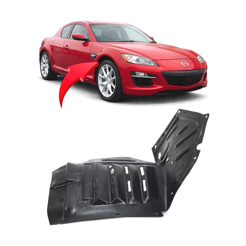 Front Right Passenger Side Fender Liner for Mazda RX-8 2009-2011 MA1249135
