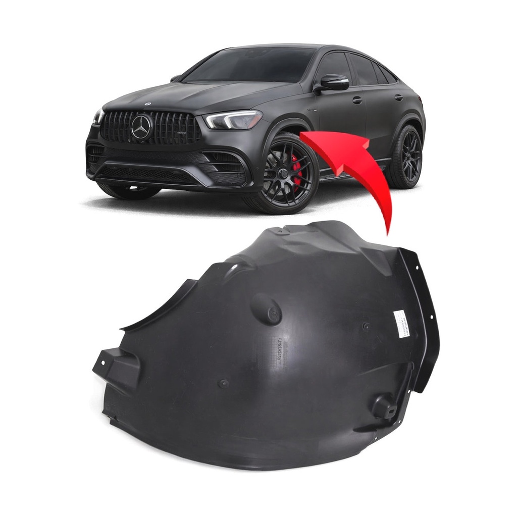 Front Driver Side Fender Liner for Mercedes-Benz GLE53 AMG 2020-2023 MB1248196
