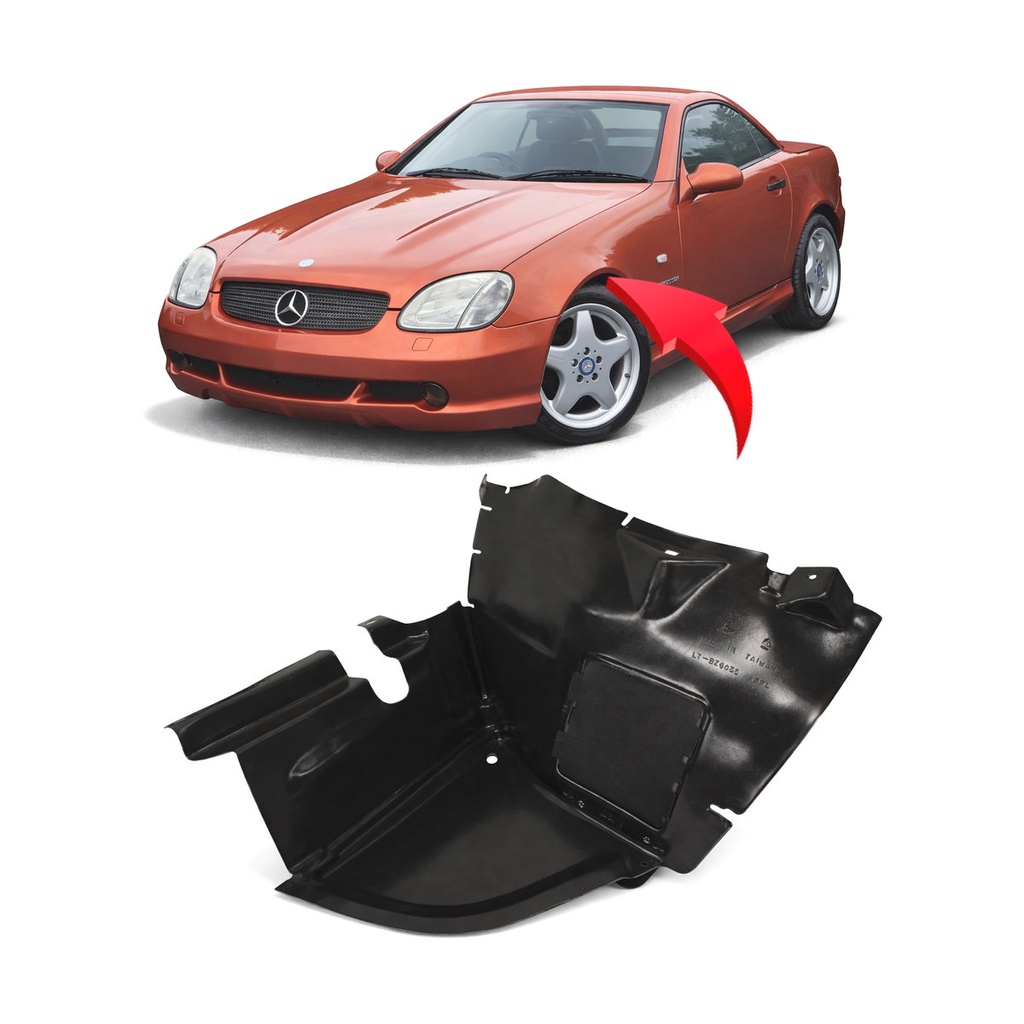 Front Left Driver Side Fender Liner for Mercedes-Benz SLK230 1998-1999 MB1250108