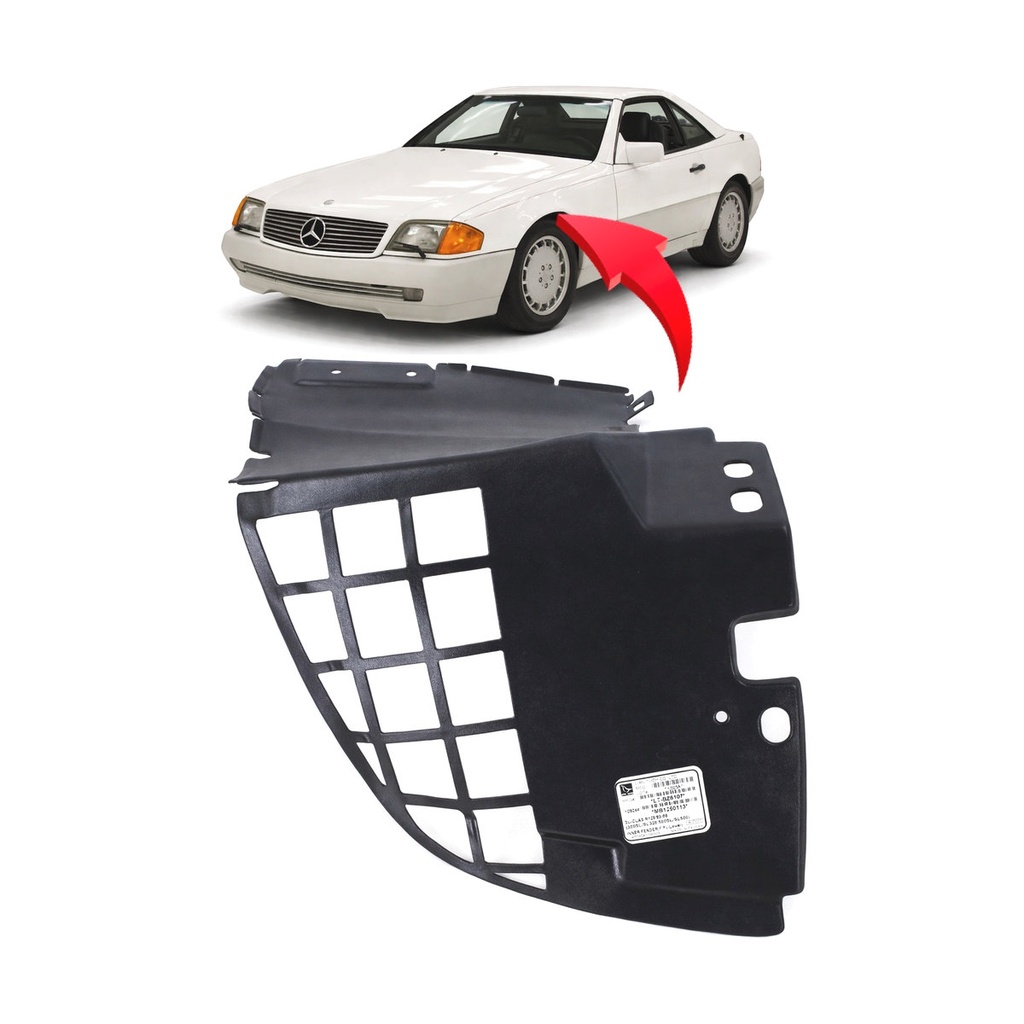 Front Left Driver Side Fender Liner for Mercedes-Benz SL320 1990-1995 MB1250113
