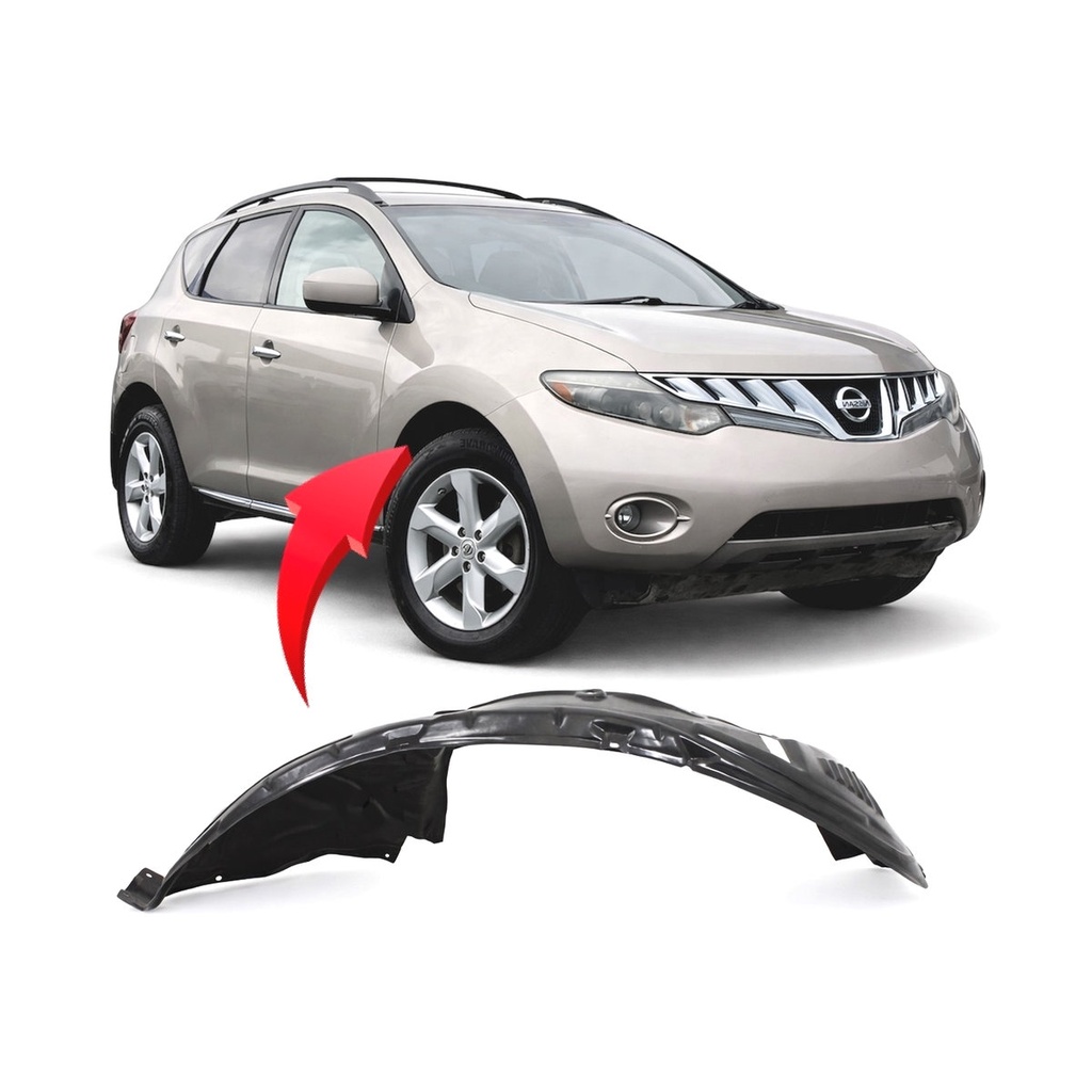 Front Right Passenger Side Fender Liner for Nissan Murano 2009-2010 NI1249118