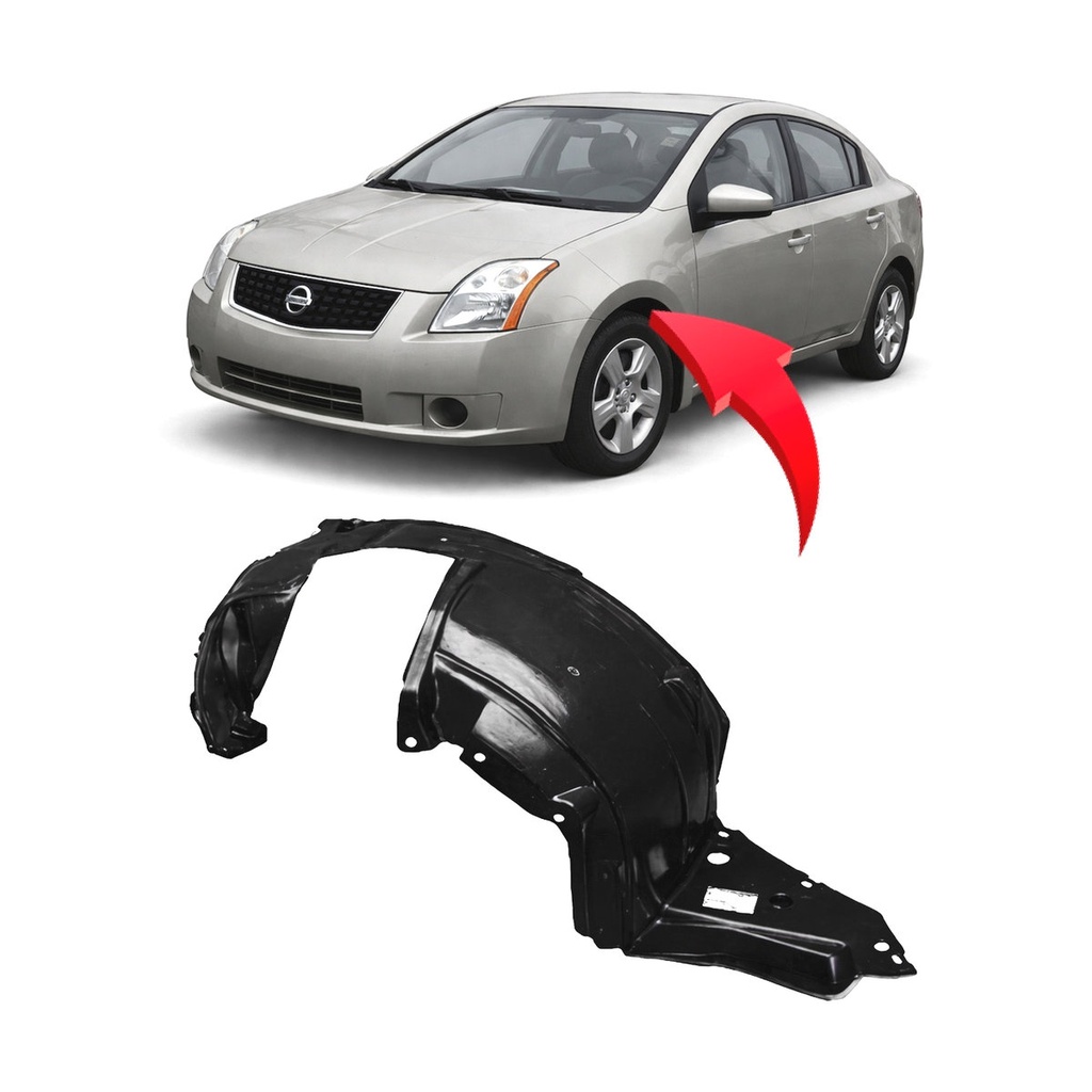 Front Left Driver Side Fender Liner for Nissan Sentra 2007-2009 NI1250134