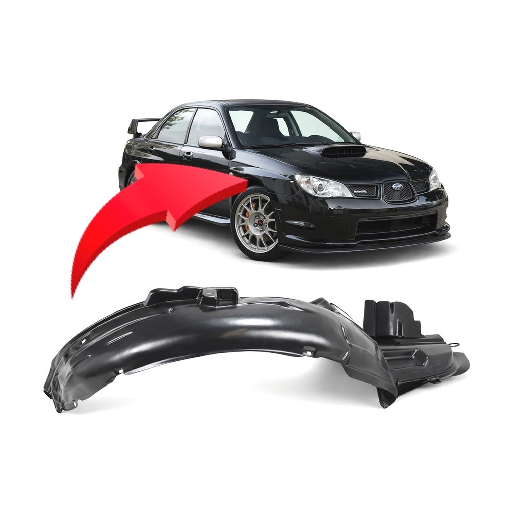 Front Right Passenger Side Fender Liner for Subaru Impreza 2006-2007 SU1249115