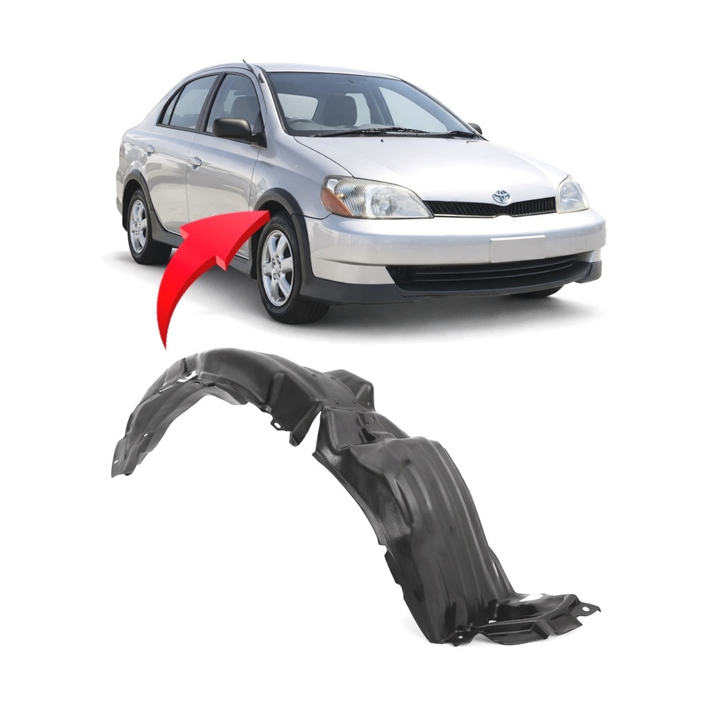 Front Right Passenger Side Fender Liner for Toyota Echo 2000-2005 TO1249115