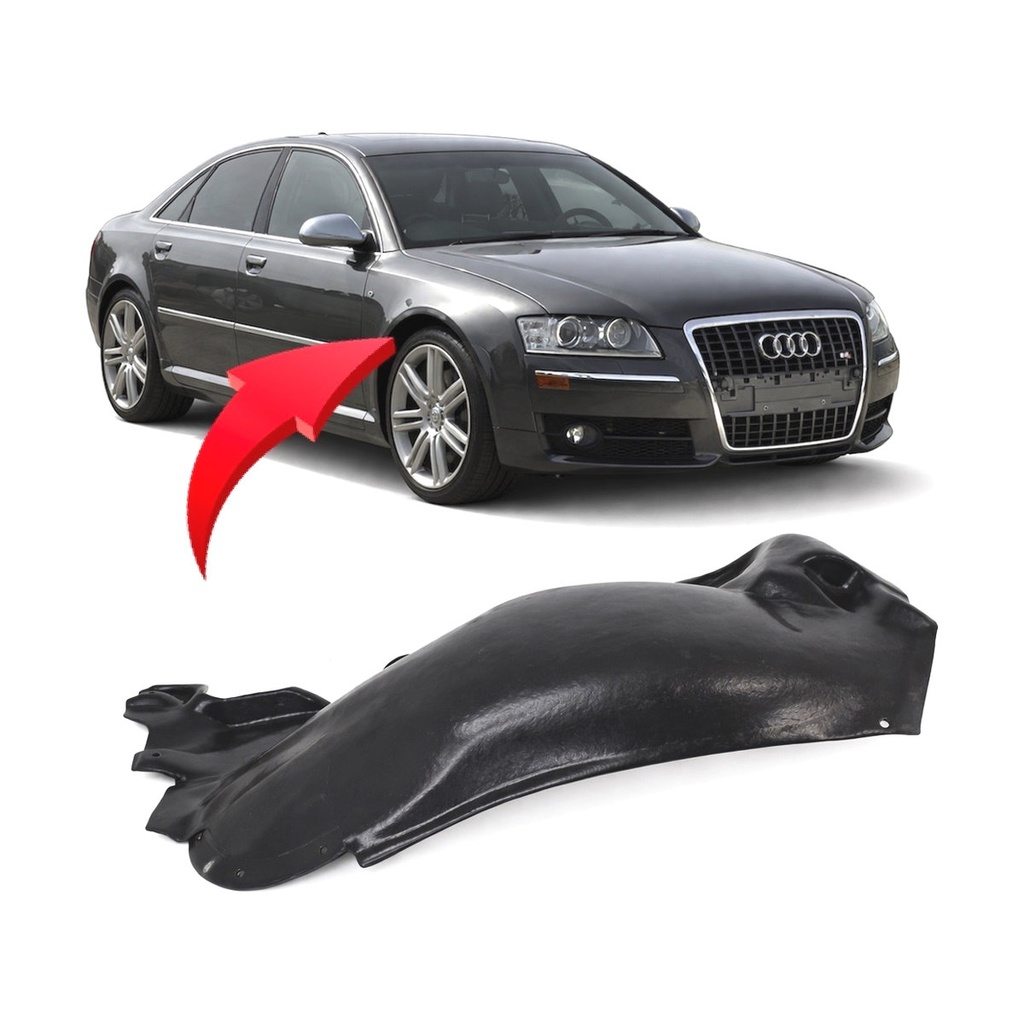 Front Right Passenger Side Fender Liner for Audi A8 Quattro 2004-2010 AU1249118