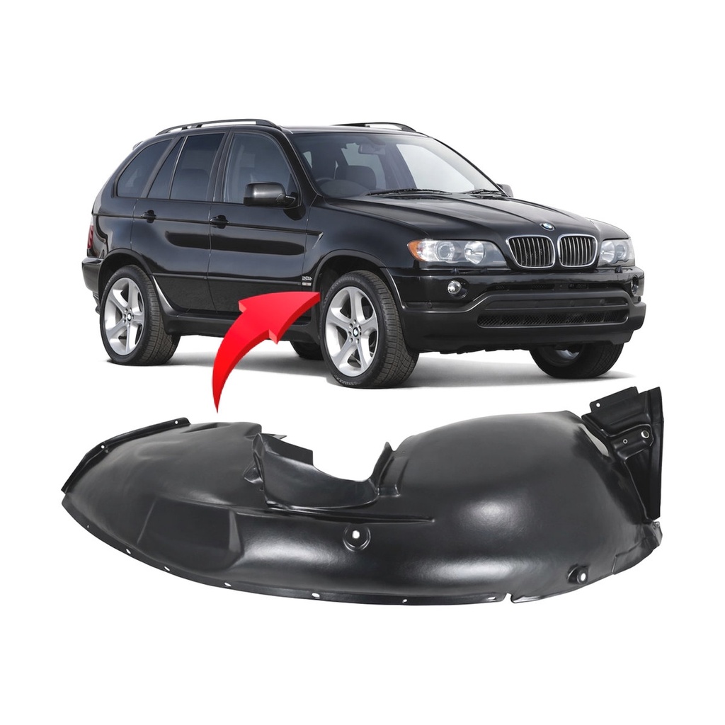 Front Right Passenger Side Fender Liner for BMW X5 2000-2006 BM1251113