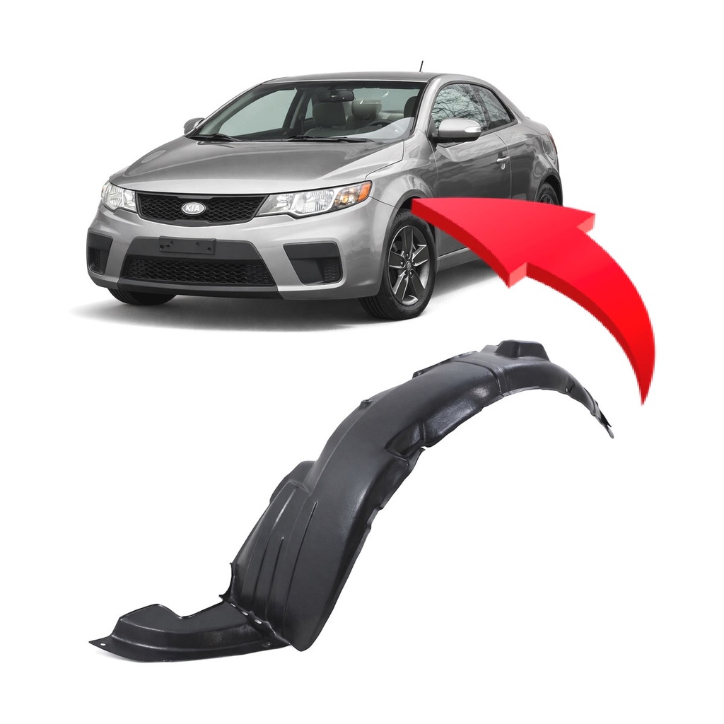 Front Left Driver Side Fender Liner for Kia forte Koup 2010-2013 KI1248118