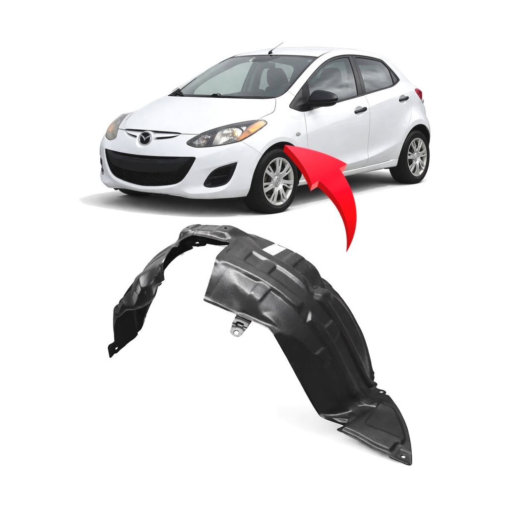 Front Left Driver Side Fender Liner for Mazda 2 2011-2014 MA1248146
