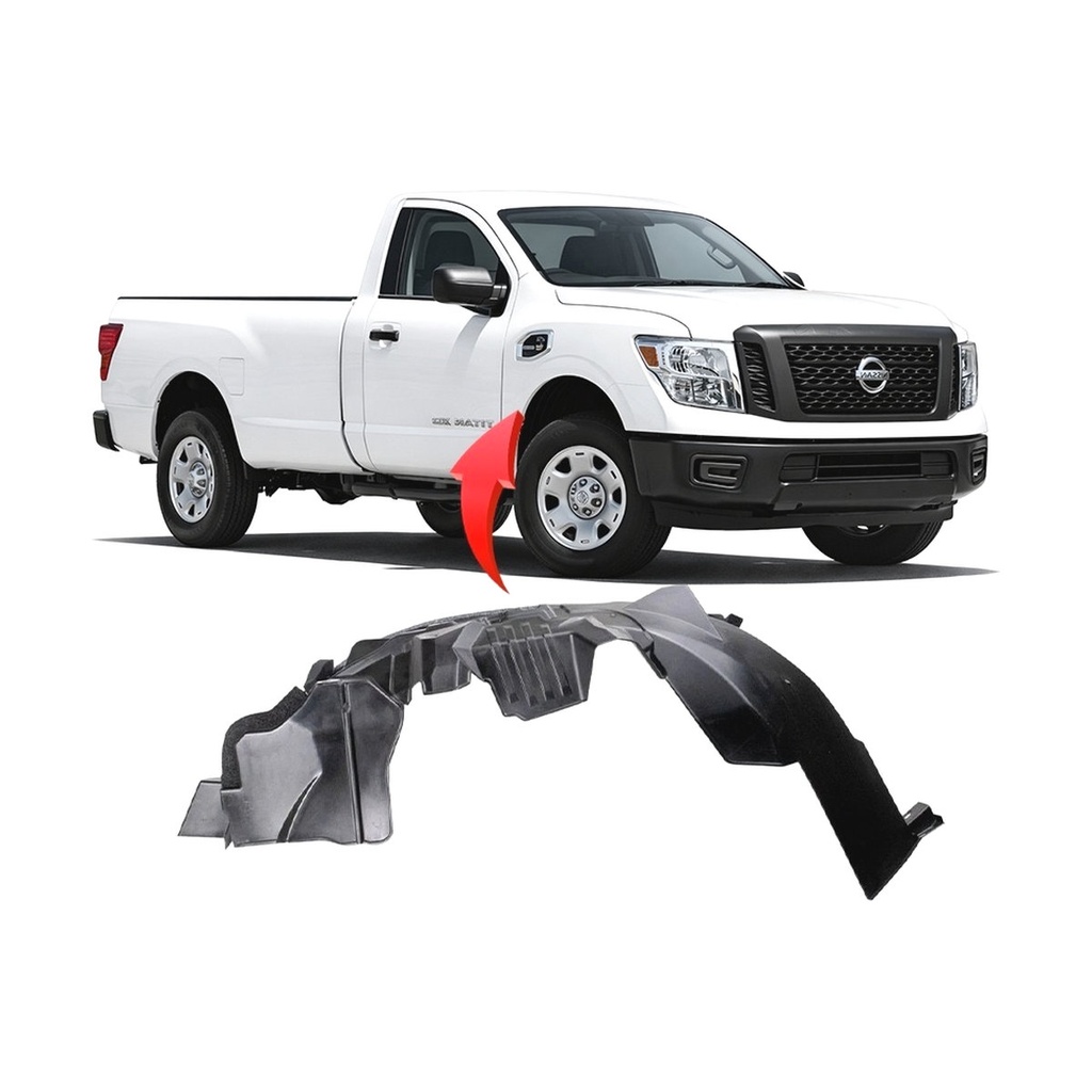 Front Right Passenger Side Fender Liner for Nissan TITAN 2017-2023 NI1249177