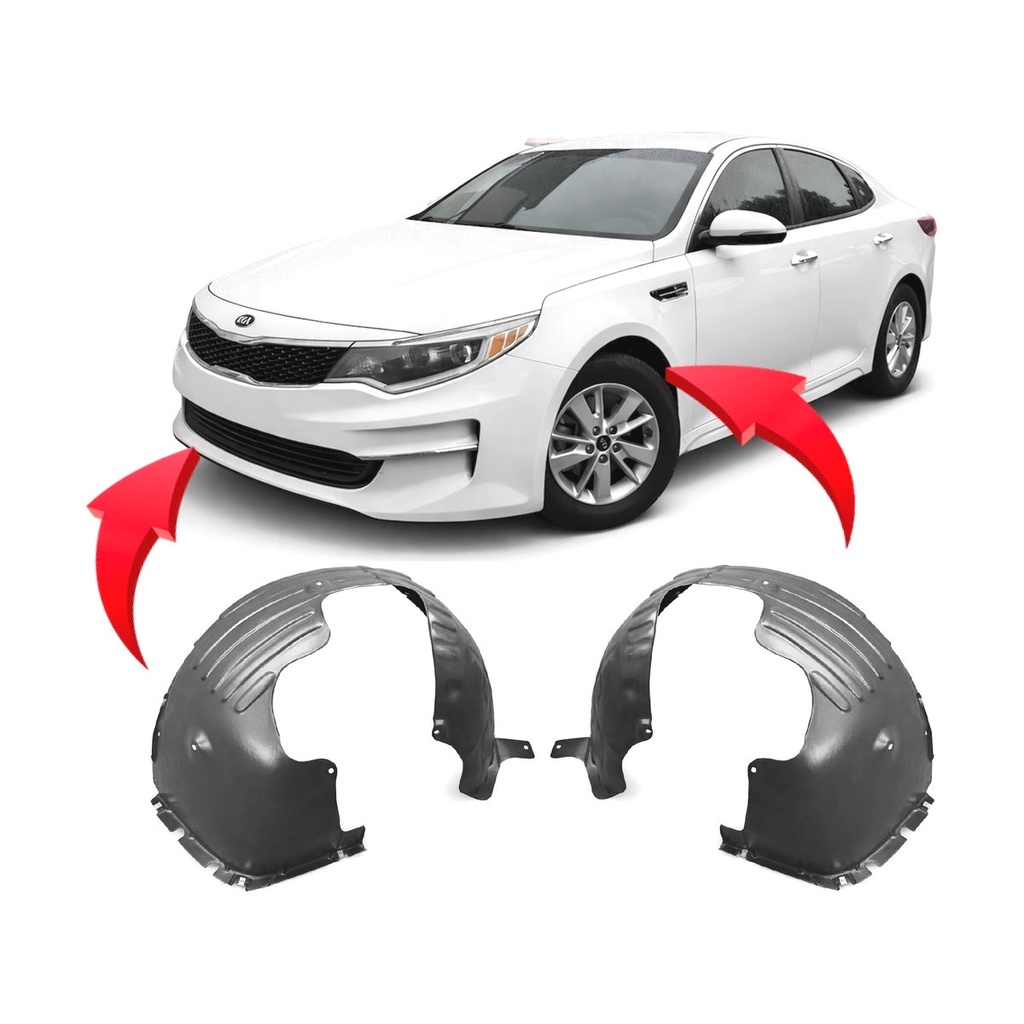 Set of 2 Front Fender Liners for Kia Optima 2016-2018 KI1248145 KI1249145