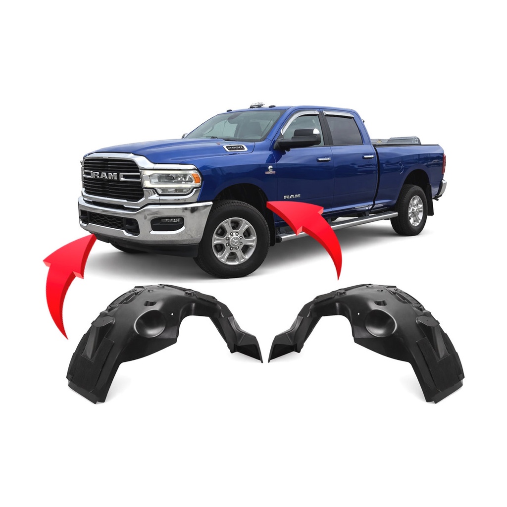 Set of 2 Front Fender Liners for Ram 2500 2019-2024 CH1248208 CH1249208