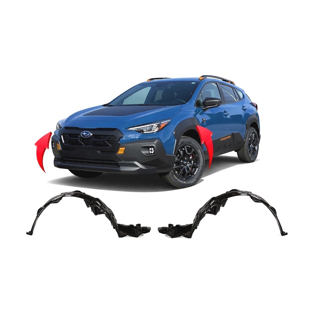 Set of 2 Front Fender Liners for Subaru Crosstrek 2018-2023 SU1248131 SU1249131