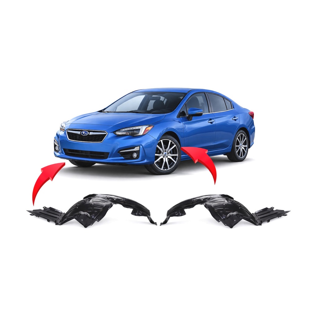 Set of 2 Front Fender Liners for Subaru Impreza 2017-2022 SU1248128 SU1249128