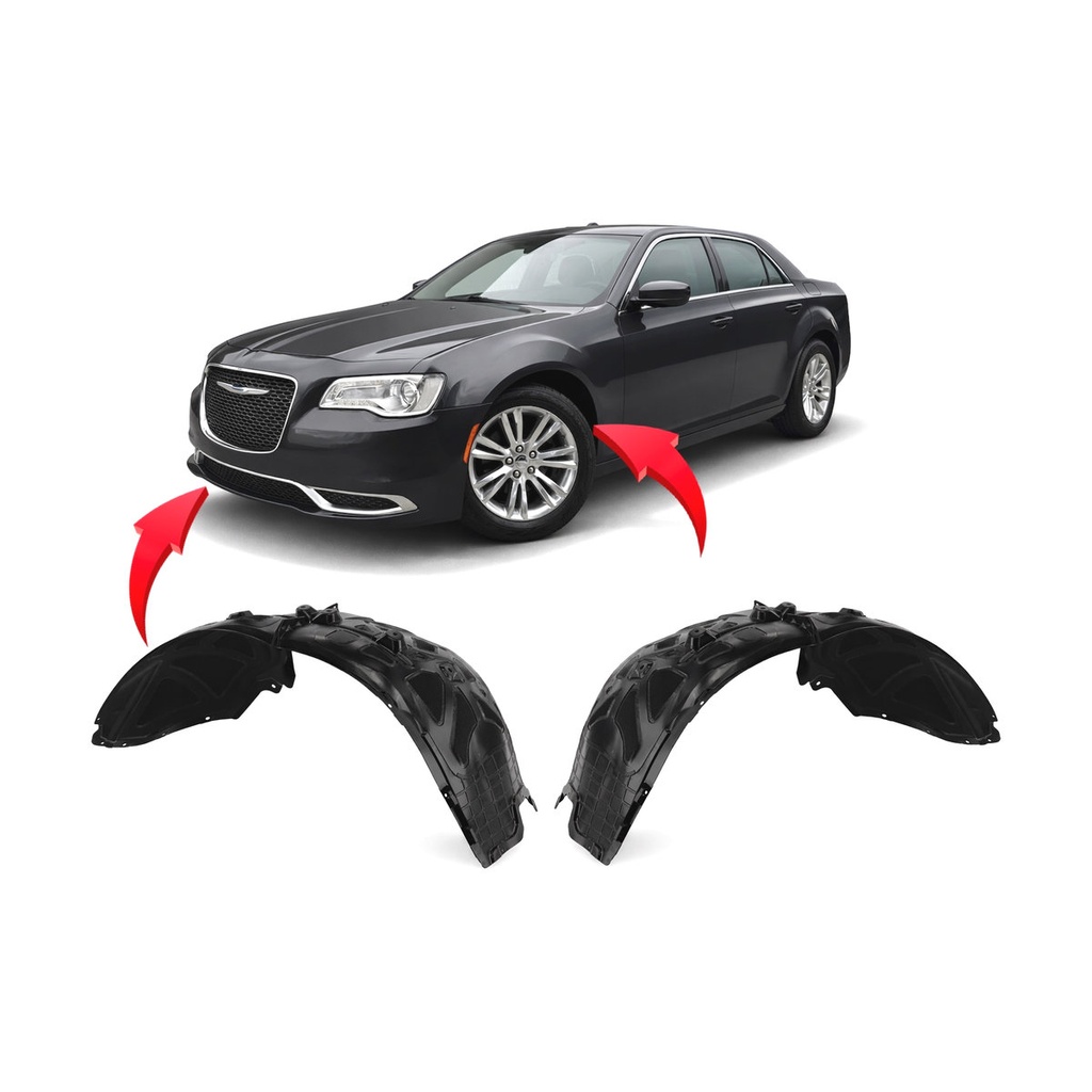 Set of 2 Front Fender Liners for Chrysler 300 2015-2023 CH1248185 CH1249185