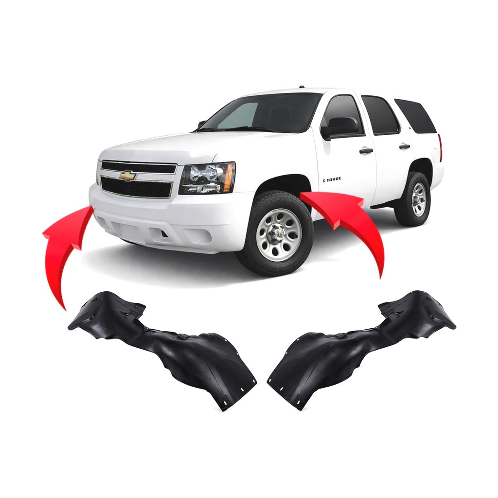 Set of 2 Front Fender Liners for Chevrolet Suburban 1500 2007-2014 GM1250123