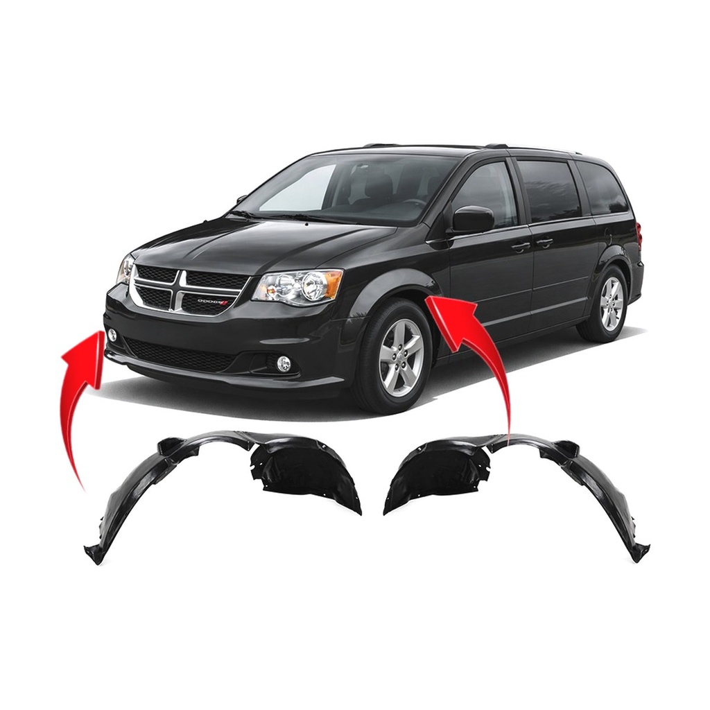 Set of 2 Front Fender Liners for Chrysler Pacifica 2017-2024 CH1248190 CH1249190