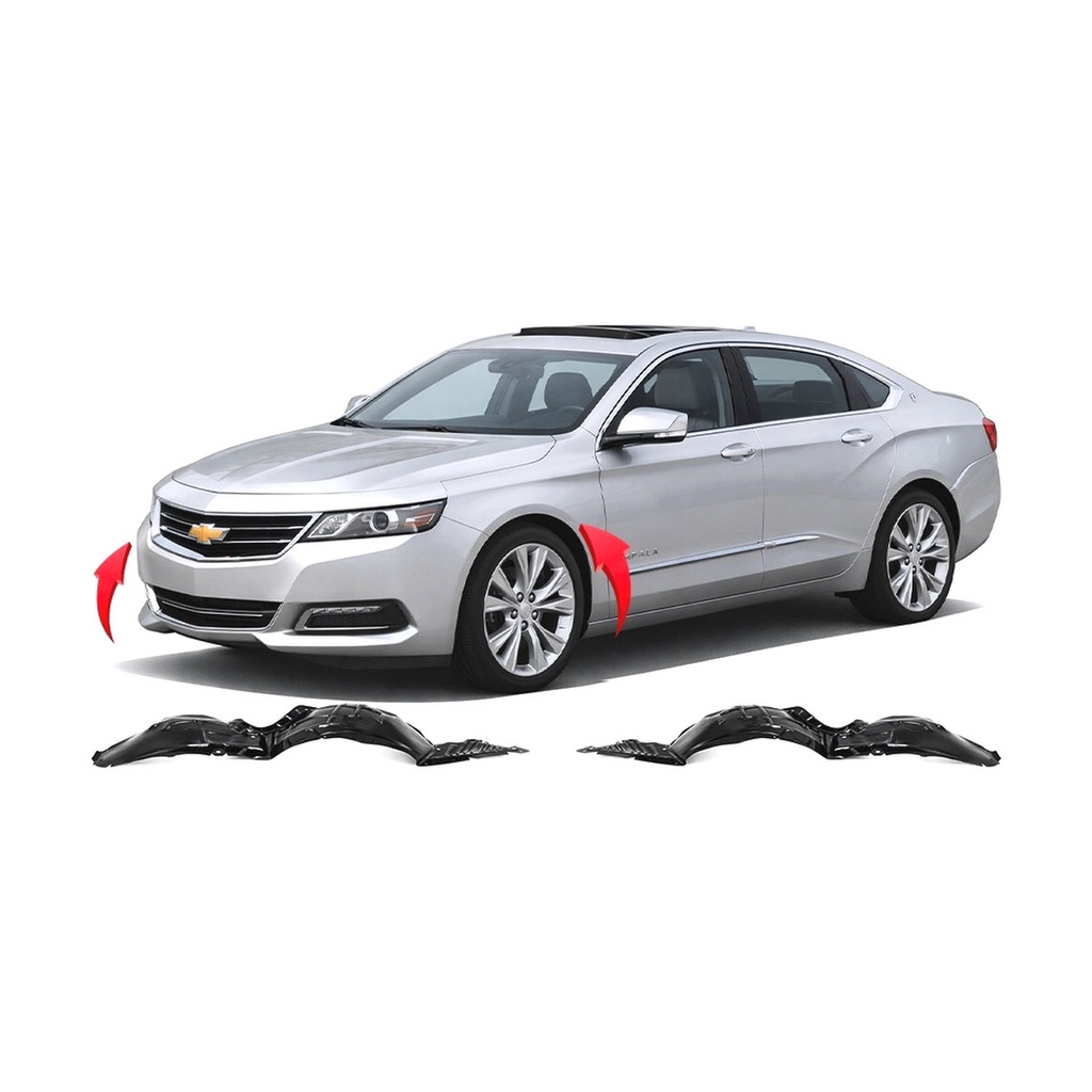 Set of 2 Front Fender Liners for Chevrolet Impala 2014-2020 GM1248238 GM1249238