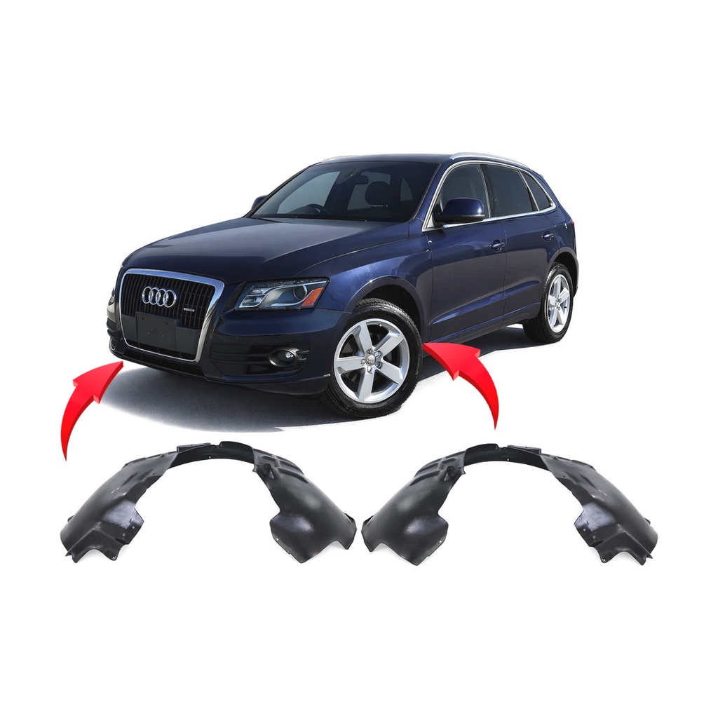 Set of 2 Front Fender Liners for Audi Q5 2009-2017 AU1248122 AU1249122