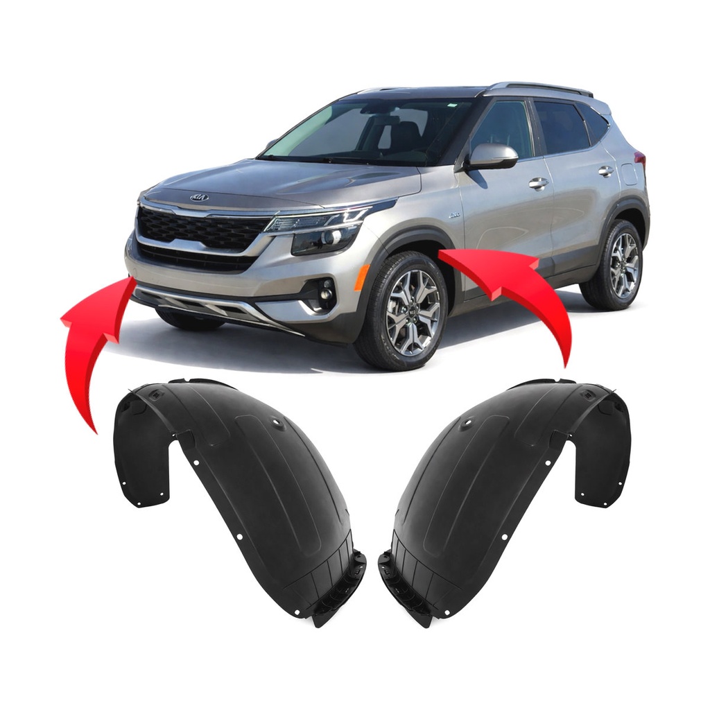 Set of 2 Front Fender Liners for Kia Seltos 2021-2023 KI1248168 KI1249168