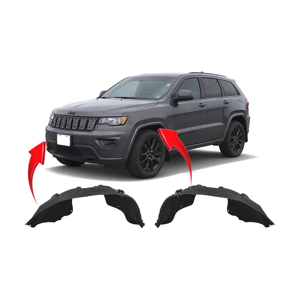 Set of 2 Front Fender Liners for Jeep Grand Cherokee WK 2014-2022 CH1248153