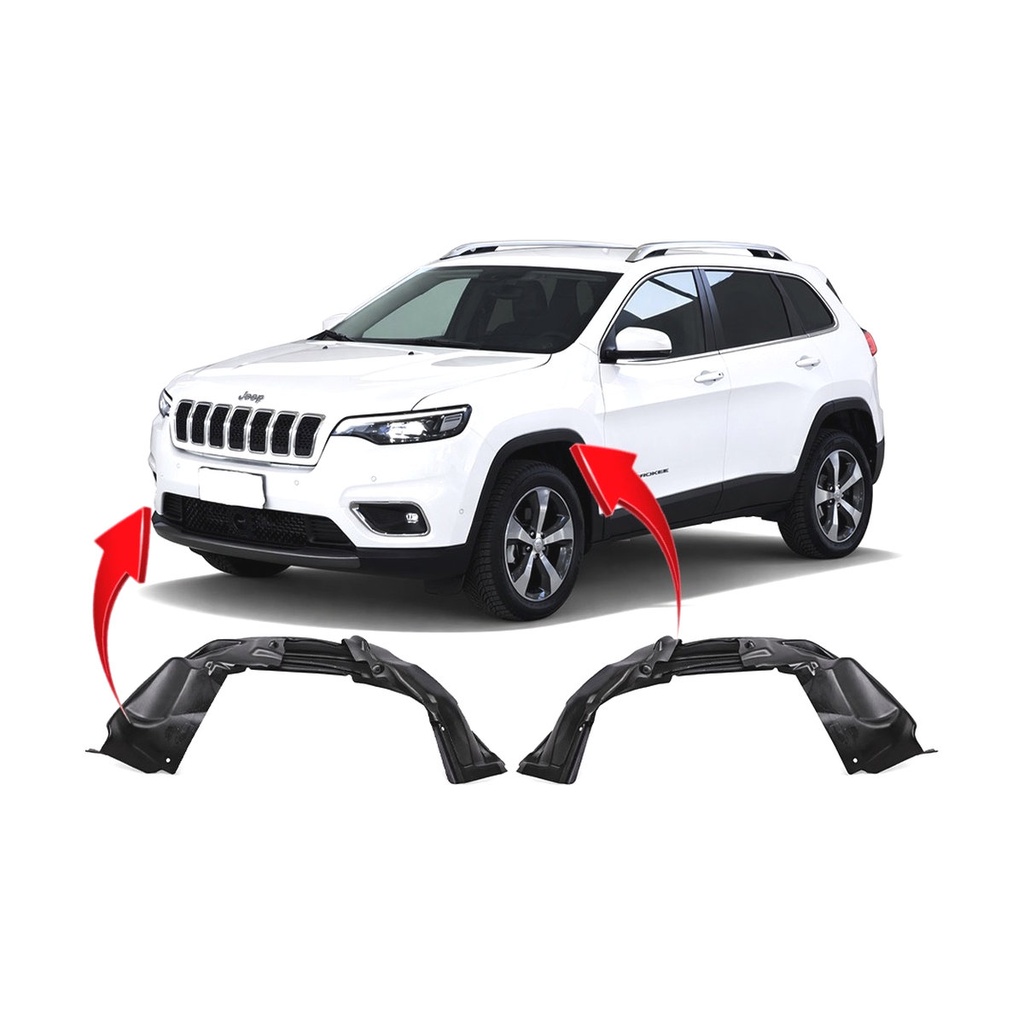 Set of 2 Front Fender Liners for Jeep Cherokee 2019-2023 CH1248201 CH1249201