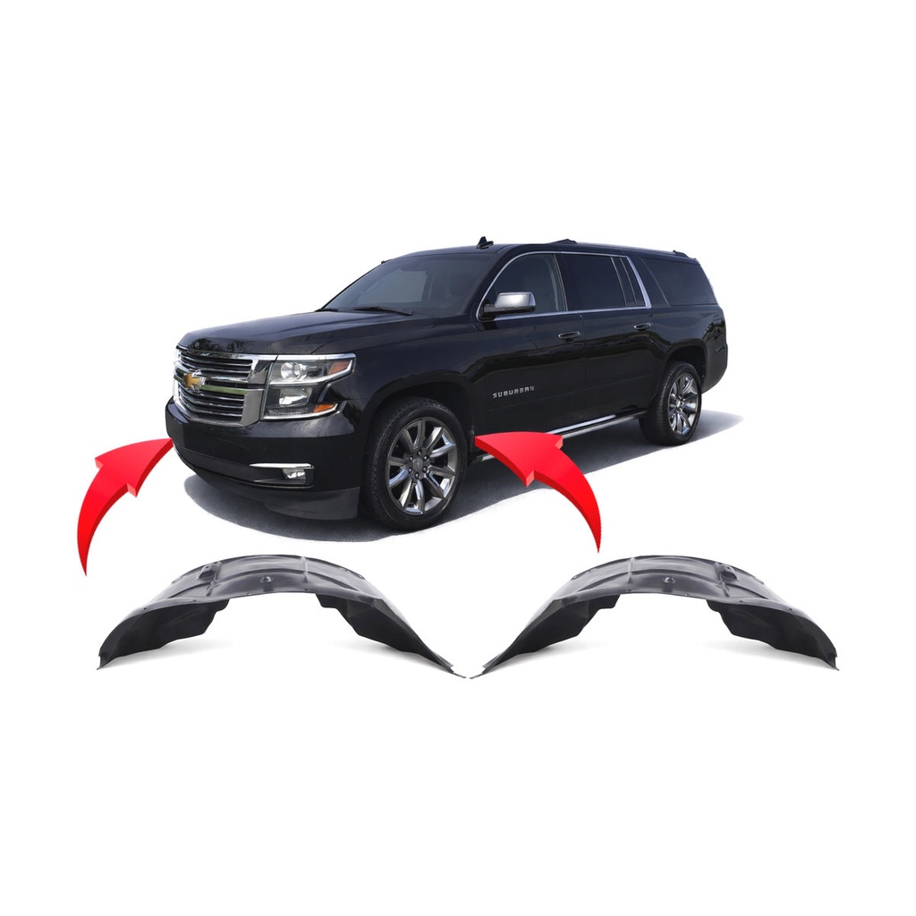 Set of 2 Front Fender Liners for Chevrolet Suburban 2015-2020 GM1248243