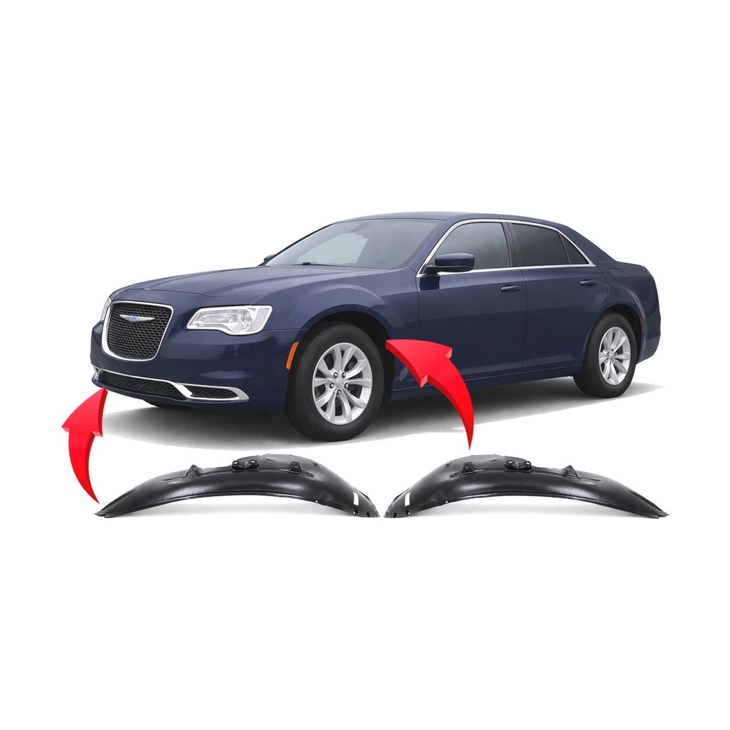 Set of 2 Front Fender Liners for Chrysler 300 2015-2023 CH1248170 CH1249170