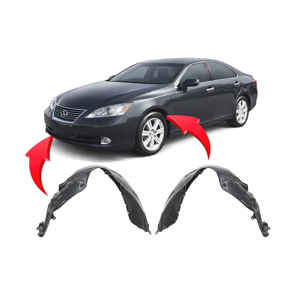 Set of 2 Front Fender Liners for Lexus ES350 2007-2009 LX1250116 LX1251116