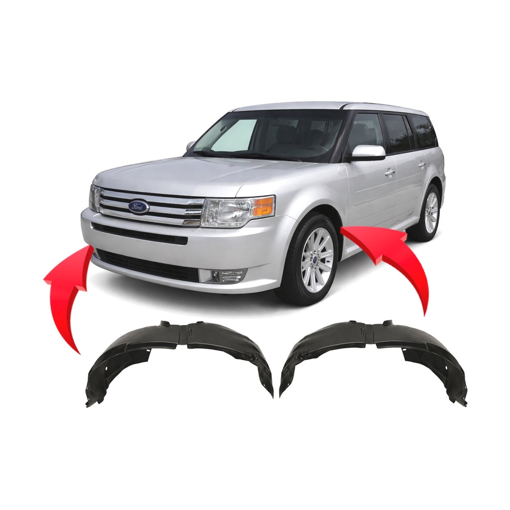 Set of 2 Front Fender Liners for Ford Flex 2009-2019 FO1248139 FO1249139