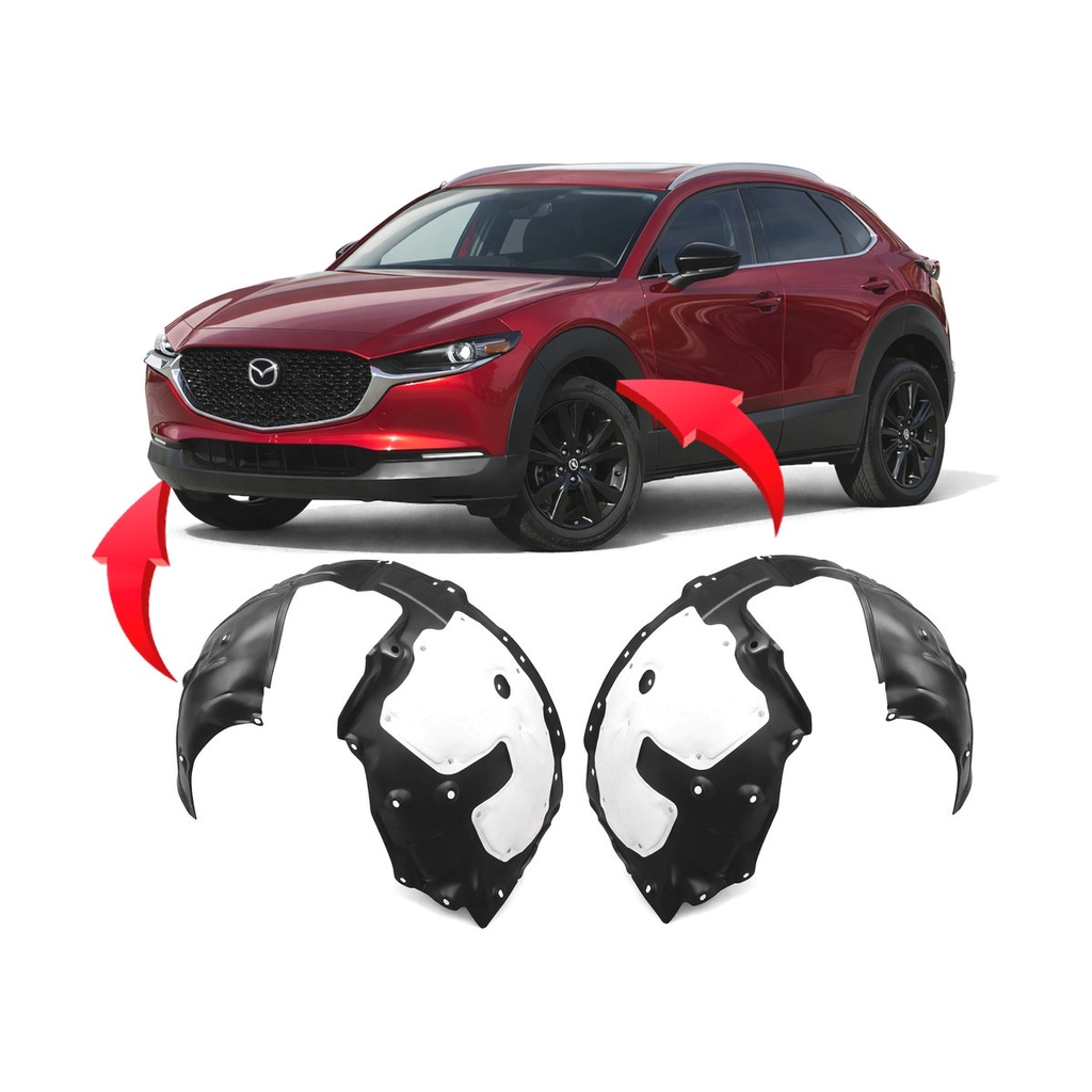 Set of 2 Front Fender Liners for Mazda CX-30 2020-2022 MA1248155 MA1249155