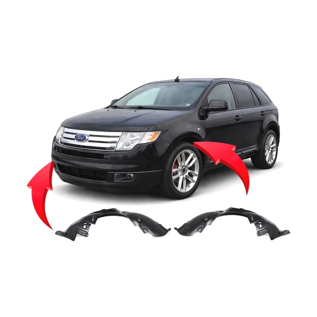 Set of 2 Front Fender Liners for Ford Edge 2007-2010 FO1248130 FO1249130