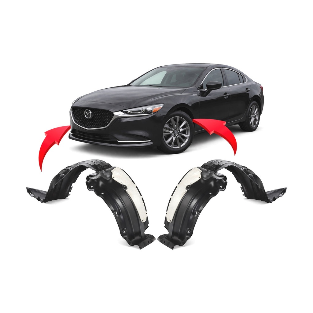 Set of 2 Front Fender Liners for Mazda 6 2018-2021 MA1248151 MA1249151