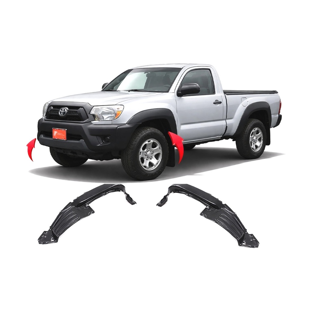 Set of 2 Front Fender Liners for Toyota Tacoma 2012-2015 TO1248175 TO1249175