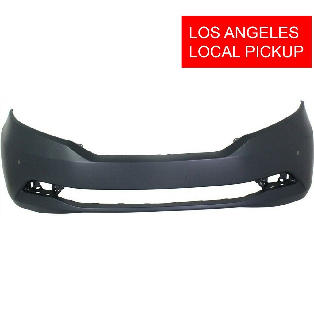 Front Bumper Cover For 2011-2017 Honda Odyssey w/ fog lamp park aid holes