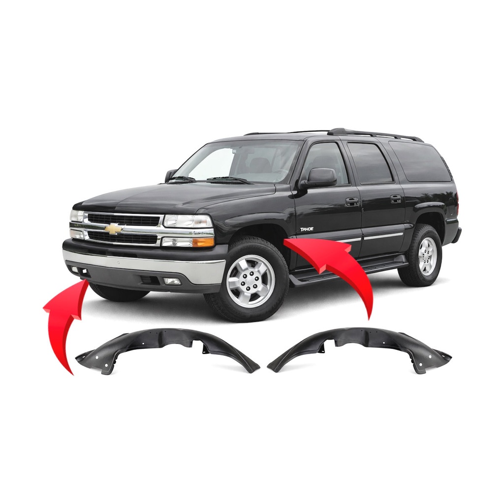 Set of 2 Front Fender Liners for Chevrolet Silverado 1500 1999-2007 GM1246116