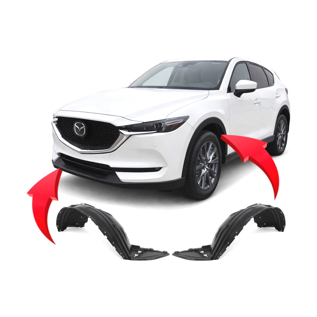 Set of 2 Front Fender Liners for Mazda CX-5 2017-2021 MA1248149 MA1249149