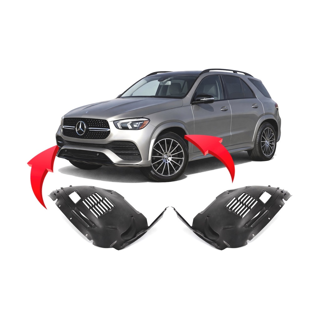 Set of 2 Front Fender Liners for Mercedes-Benz GLE53 AMG 2020-2023 MB1248198