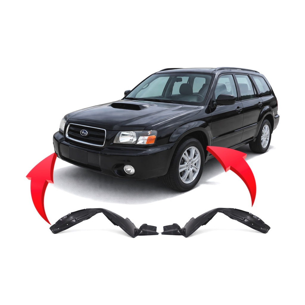 Set of 2 Front Fender Liners for Subaru forester 2003-2008 SU1248108 SU1249108