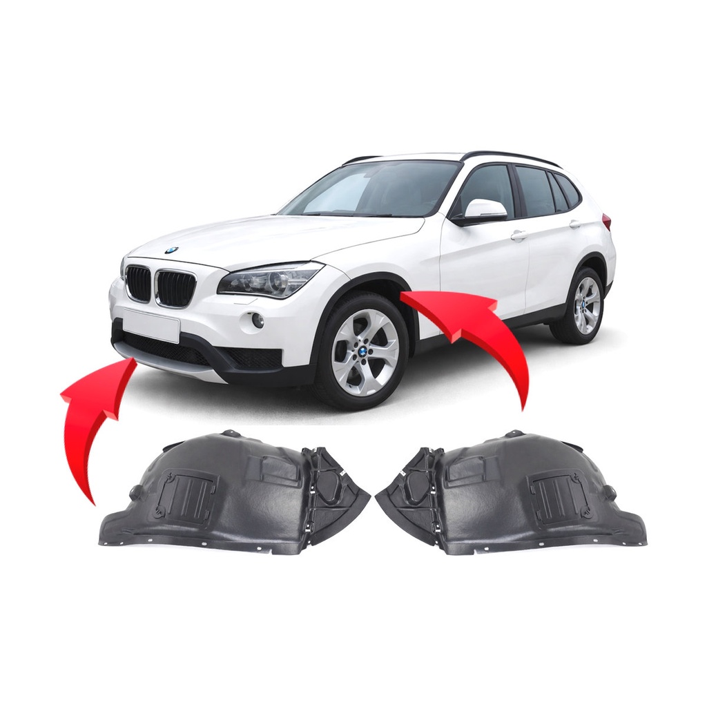 Set of 2 Front Fender Liners for BMW X1 2012-2015 BM1248138 BM1249138