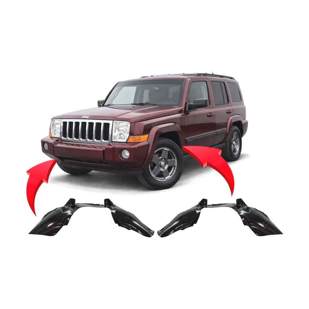Set of 2 Front Fender Liners for Jeep Commander 2006-2010 CH1250129 CH1251129