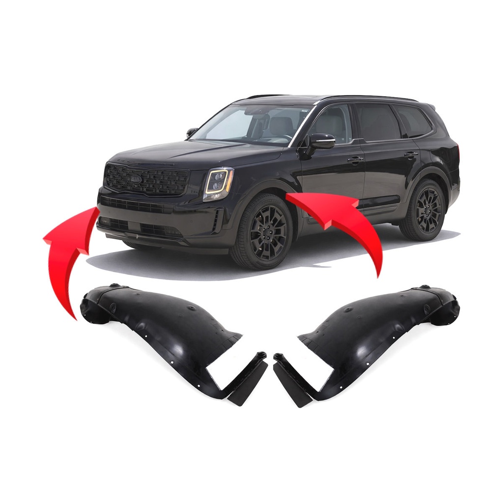 Set of 2 Front Fender Liners for Kia Telluride 2020-2021 KI1248165 KI1249165