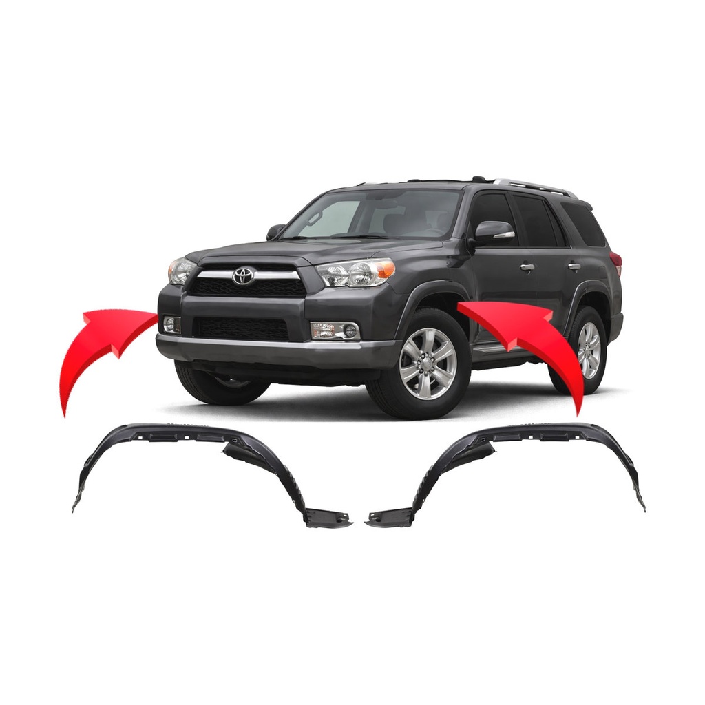 Set of 2 Front Fender Liners for Toyota 4Runner 2010-2013 TO1248159 TO1249159