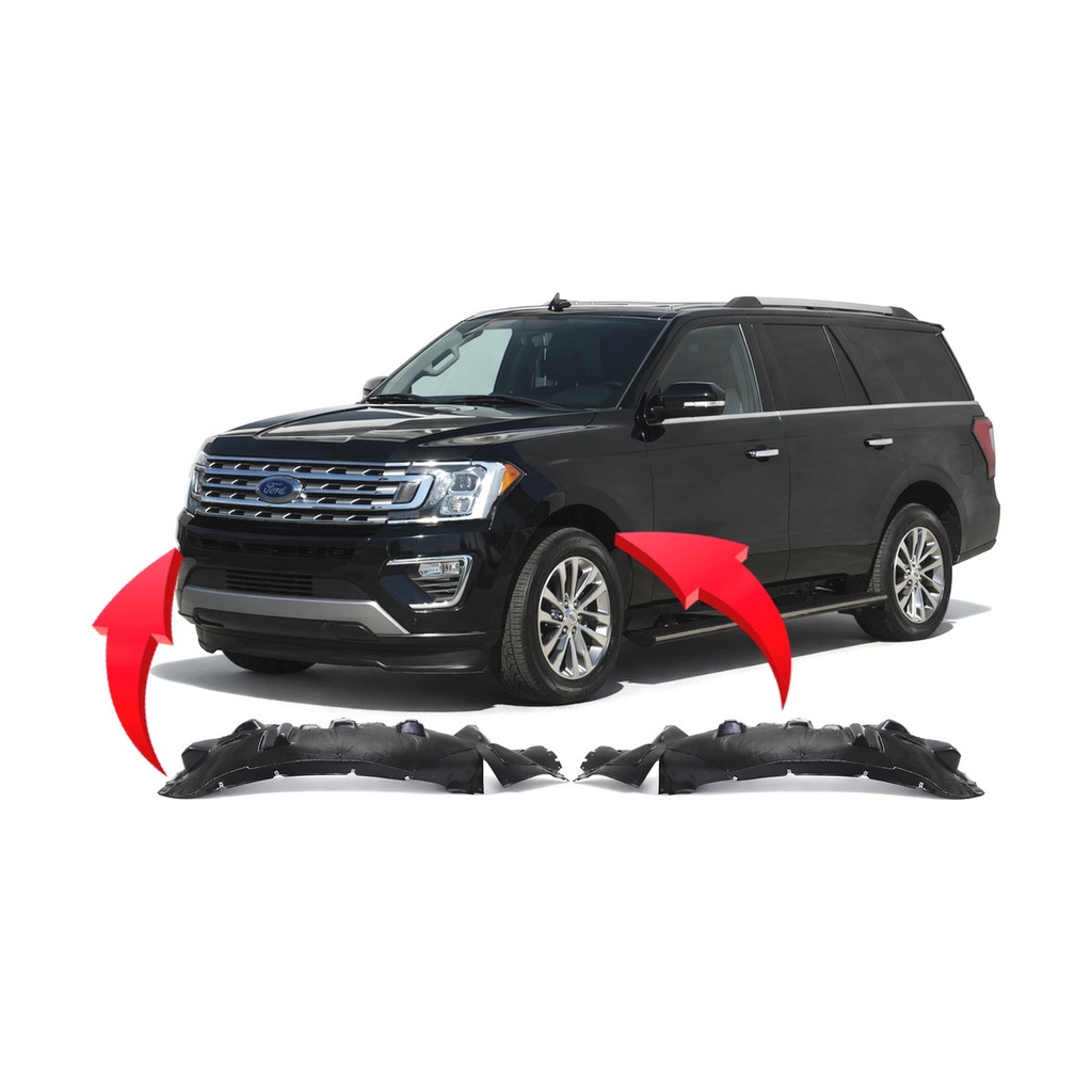 Set of 2 Front Fender Liners for Ford Expedition 2018-2018 FO1248185 FO1249185