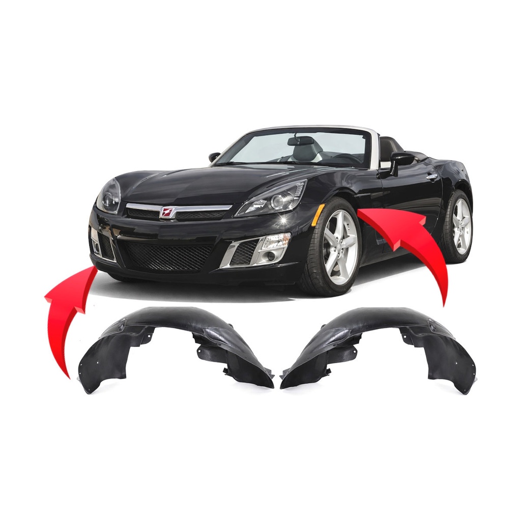 Set of 2 Front Fender Liners for Saturn Sky 2007-2010 GM1248220 GM1249220